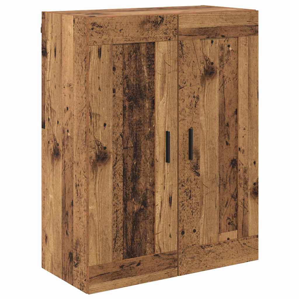 Vysoký Bufet 2 Ks Staré Dřevo 69,5 X 34 X 180 Cm