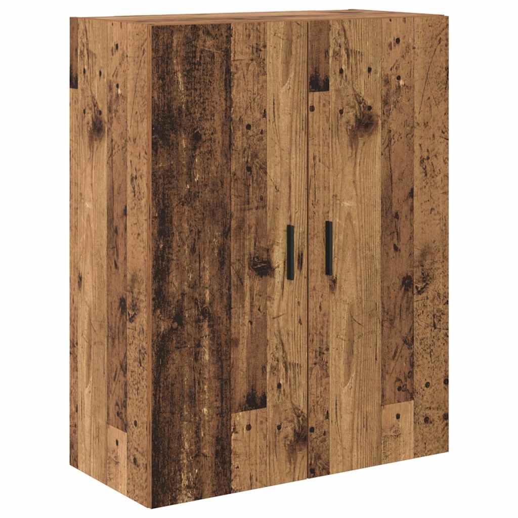 Vysoký Bufet 2 Ks Staré Dřevo 69,5 X 34 X 180 Cm