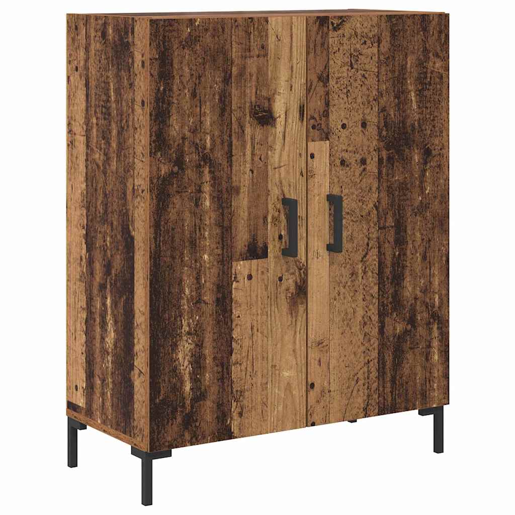 Vysoký Bufet 2 Ks Staré Dřevo 69,5 X 34 X 180 Cm