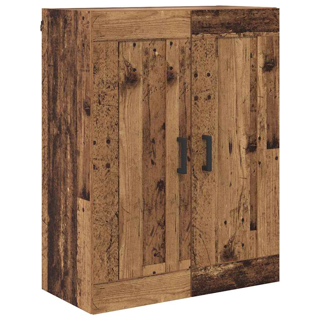 Vysoký Bufet 2 Ks Staré Dřevo 69,5 X 34 X 180 Cm