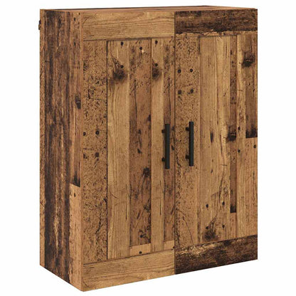 Vysoký Bufet 2 Ks Staré Dřevo 69,5 X 34 X 180 Cm