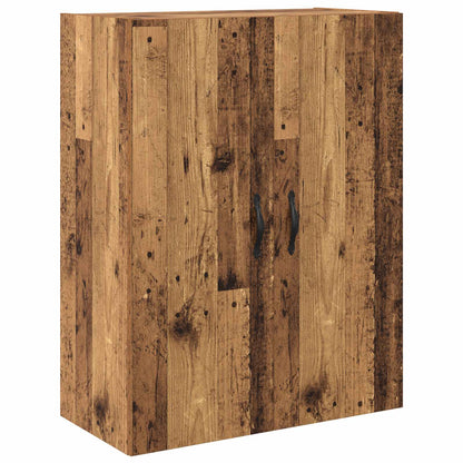 Vysoký Bufet 2 Ks Staré Dřevo 69,5 X 34 X 180 Cm
