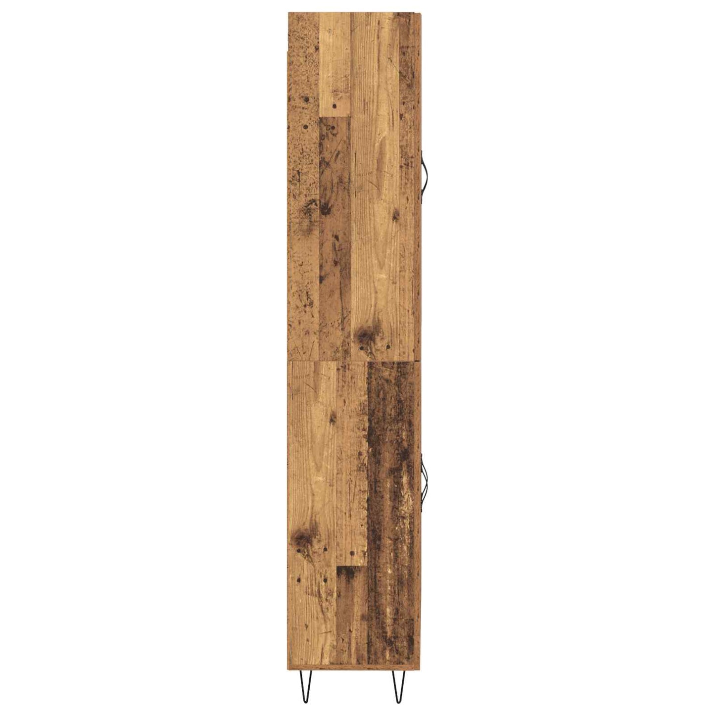 Vysoký Bufet 2 Ks Staré Dřevo 69,5 X 34 X 180 Cm