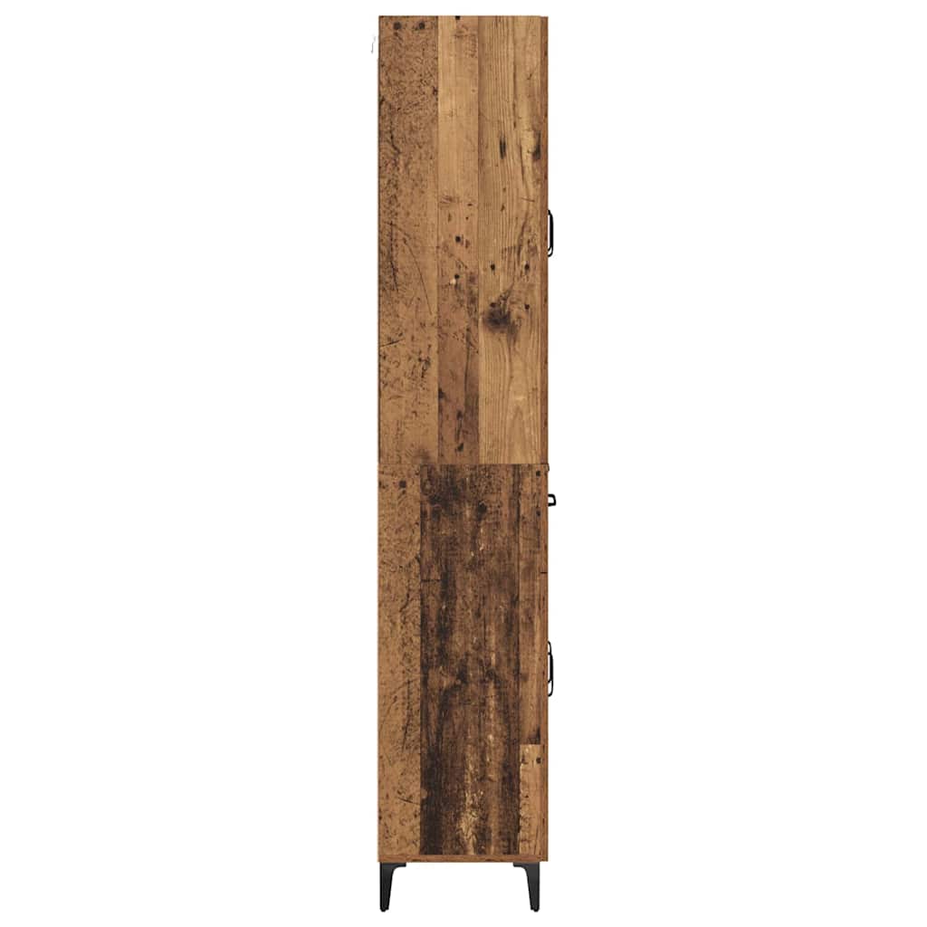 Vysoký Bufet 69,5 X 34 X 180 Cm Kompozitní Dřevo