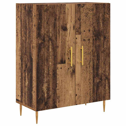Vysoký Bufet Staré Dřevo 69,5 X 34 X 180 Cm Kompozitní Dřevo