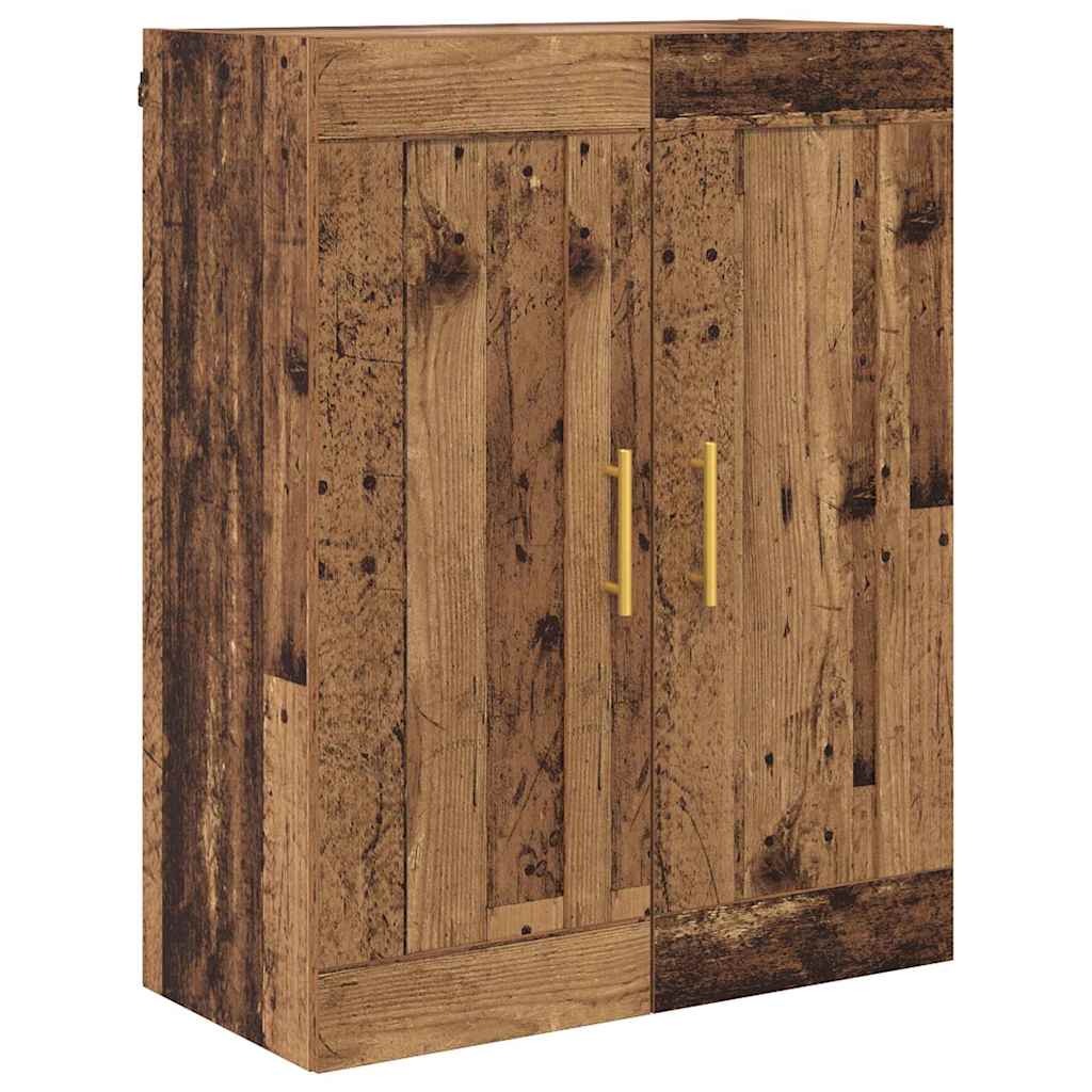 Vysoký Bufet Staré Dřevo 69,5 X 34 X 180 Cm Kompozitní Dřevo