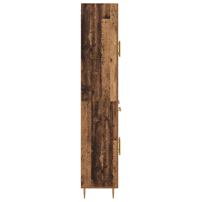 Vysoký Bufet Staré Dřevo 69,5 X 34 X 180 Cm Kompozitní Dřevo