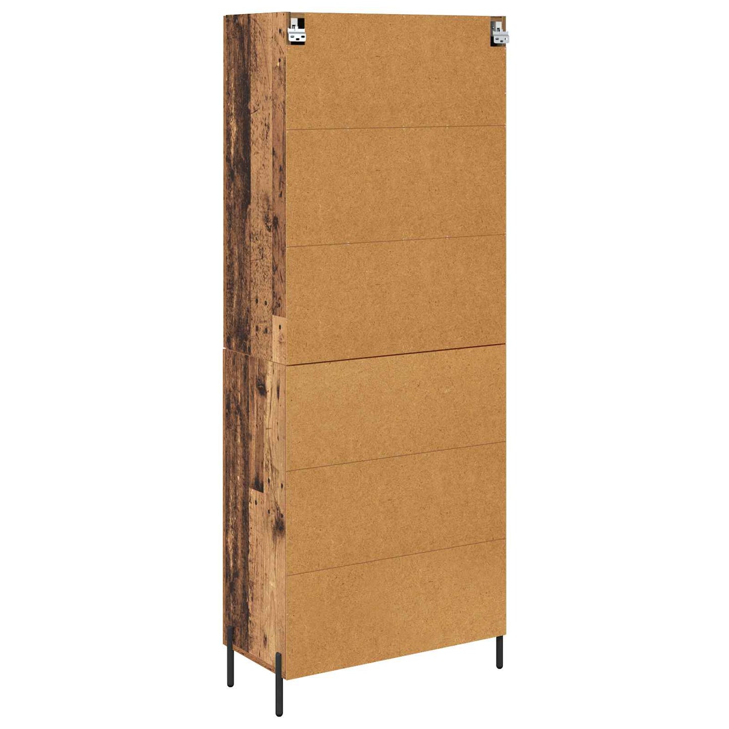 Vysoký Bufet Staré Dřevo 69,5 X 34 X 180 Cm Kompozitní Dřevo