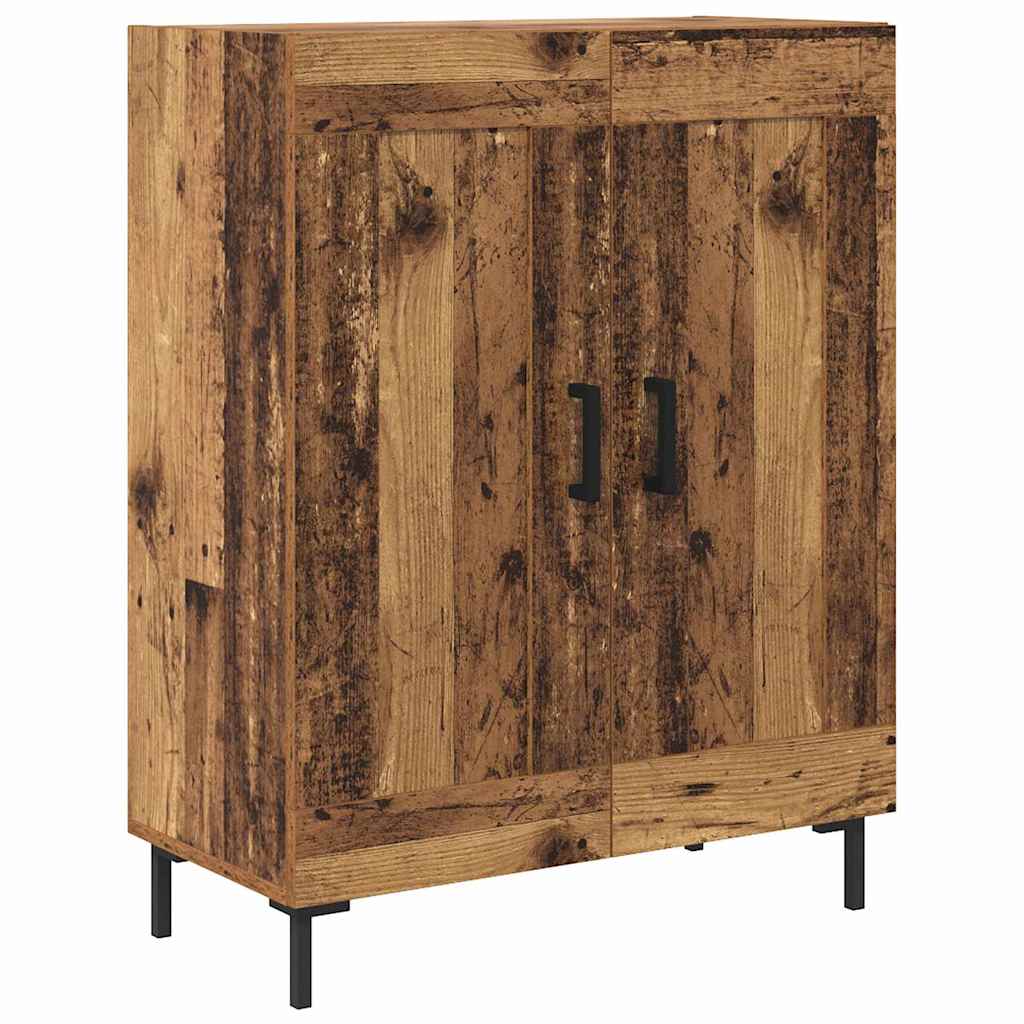 Vysoký Bufet 2 Ks Staré Dřevo 69,5 X 34 X 180 Cm