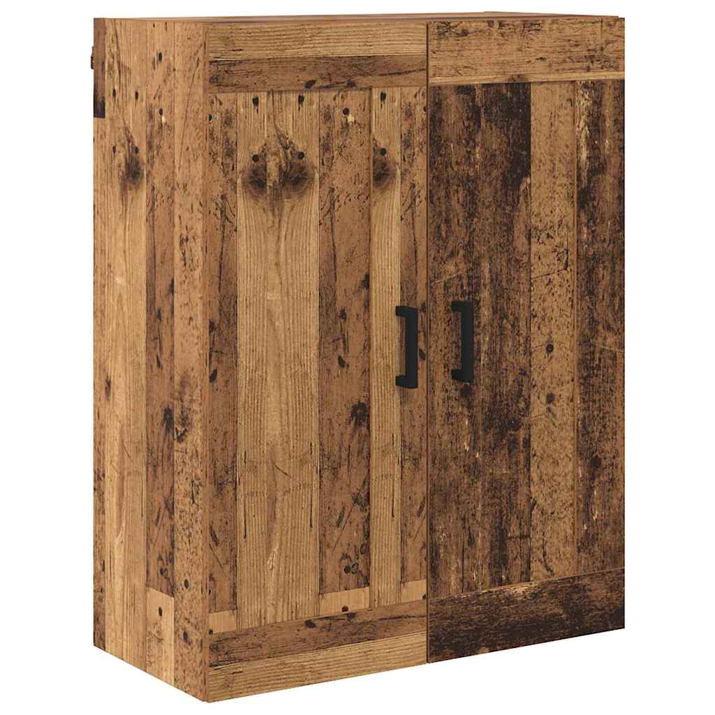 Vysoký Bufet 2 Ks Staré Dřevo 69,5 X 34 X 180 Cm