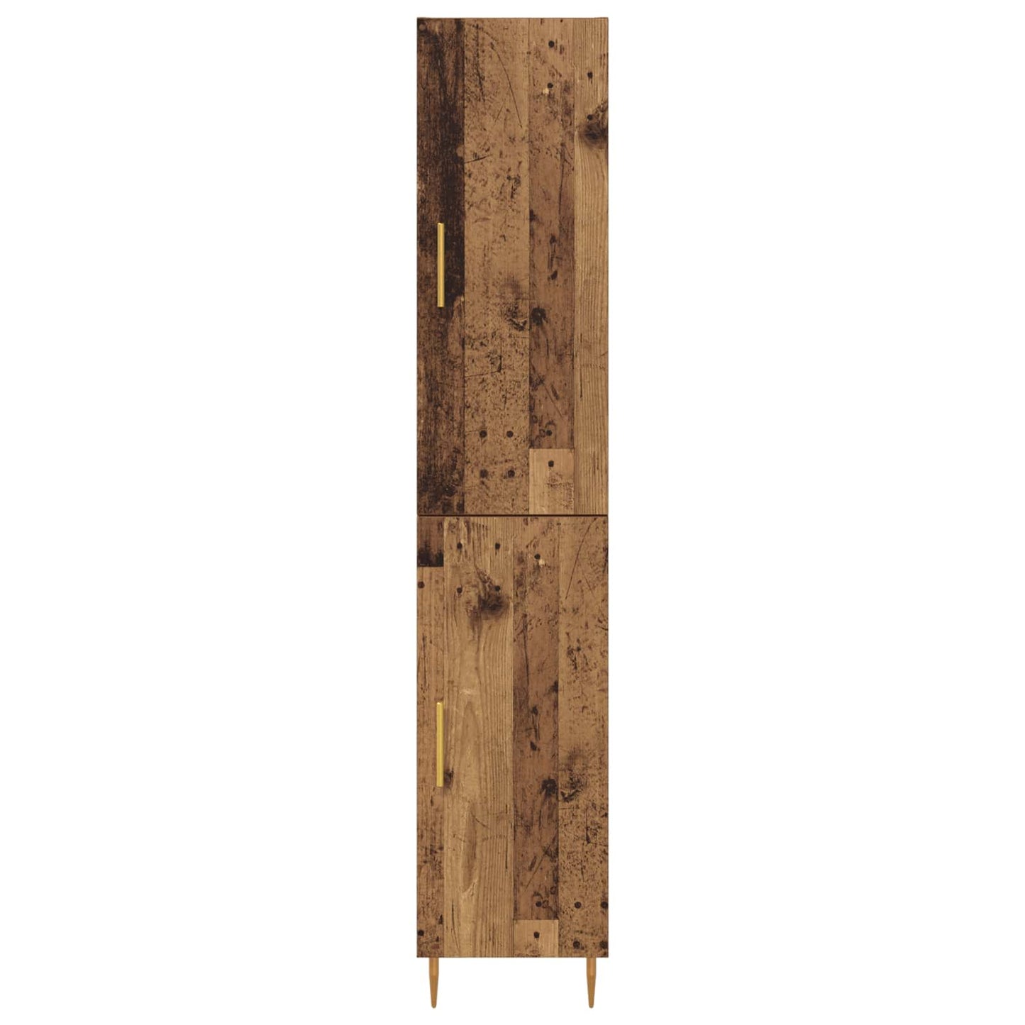 Vysoký Bufet 2 Ks Staré Dřevo 34,5 X 34 X 180 Cm