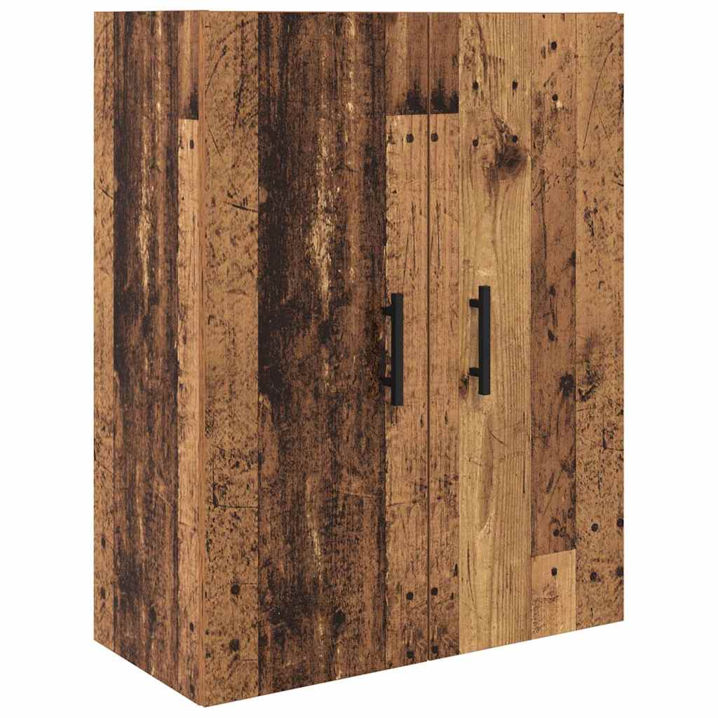 Vysoký Bufet 2 Ks Staré Dřevo 69,5 X 34 X 180 Cm