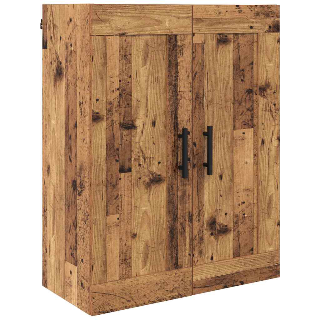Vysoký Bufet 2 Ks Staré Dřevo 69,5 X 34 X 180 Cm