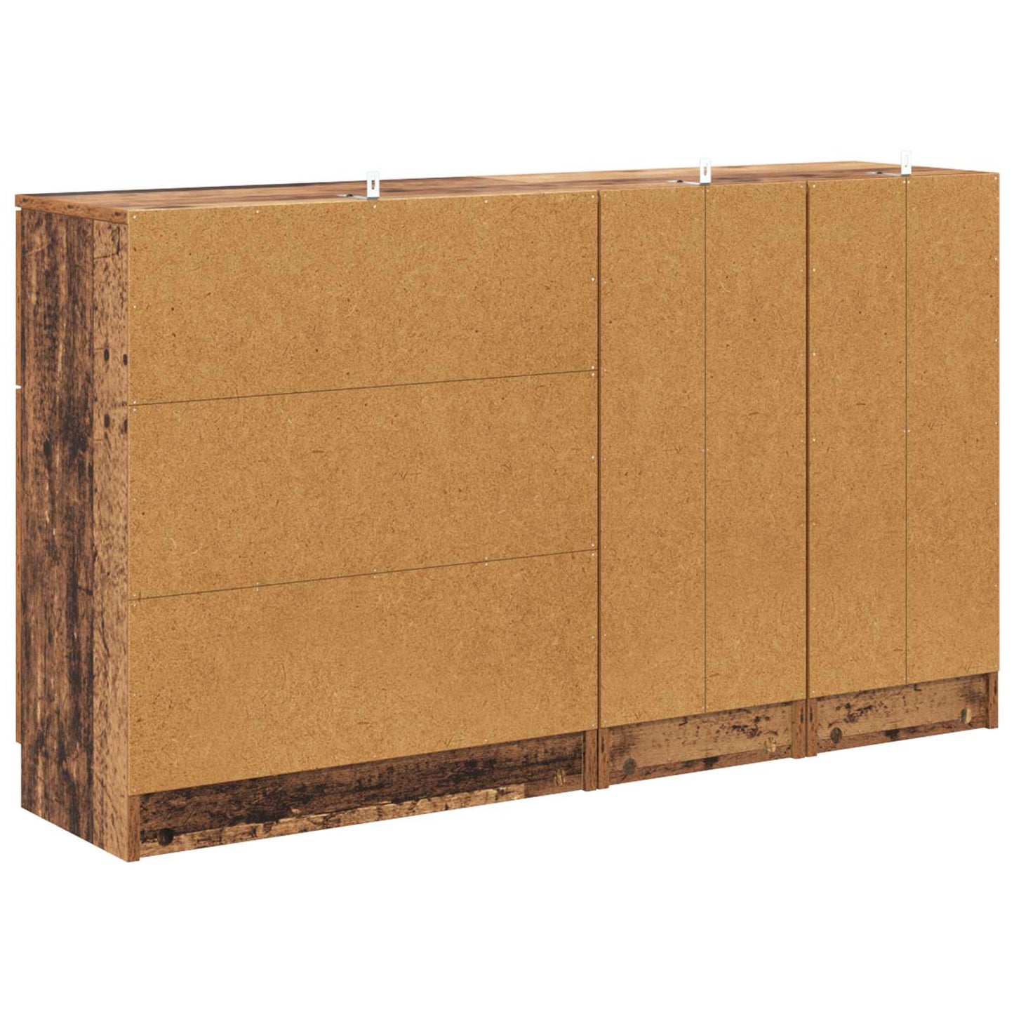 Servírovací Skříň 3 Ks Staré Dřevo 120 X 30 X 70 Cm