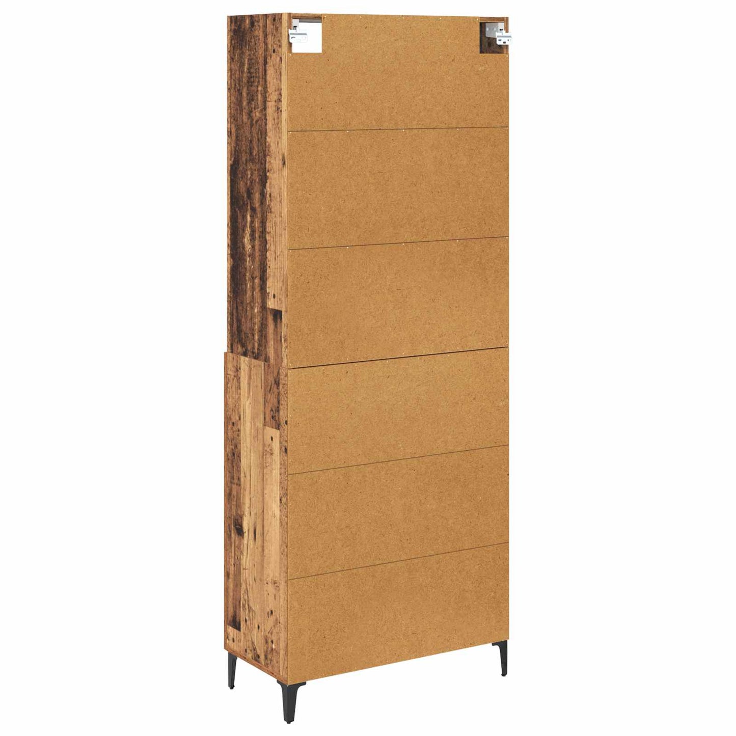 Vysoký Bufet Staré Dřevo 69,5 X 34 X 180 Cm Kompozitní Dřevo