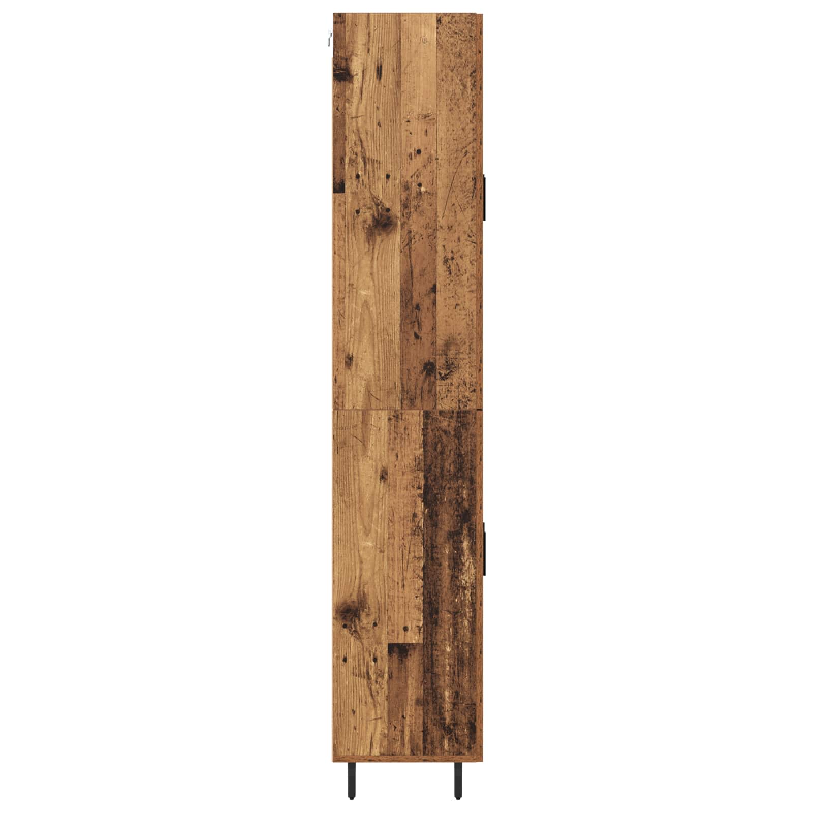 Vysoký Bufet 2 Ks Staré Dřevo 69,5 X 34 X 180 Cm