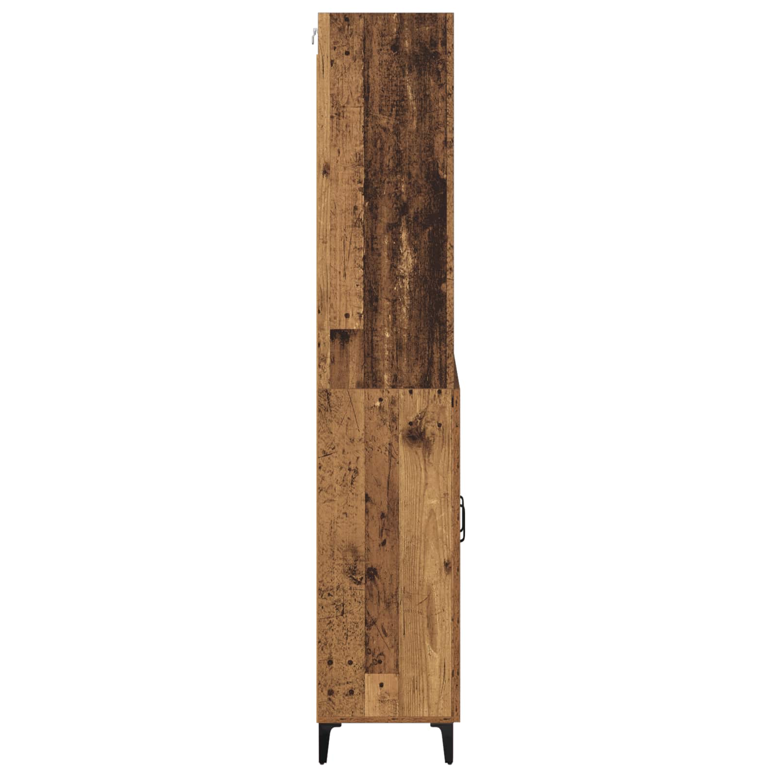 Vysoký Bufet Staré Dřevo 69,5 X 34 X 180 Cm Kompozitní Dřevo