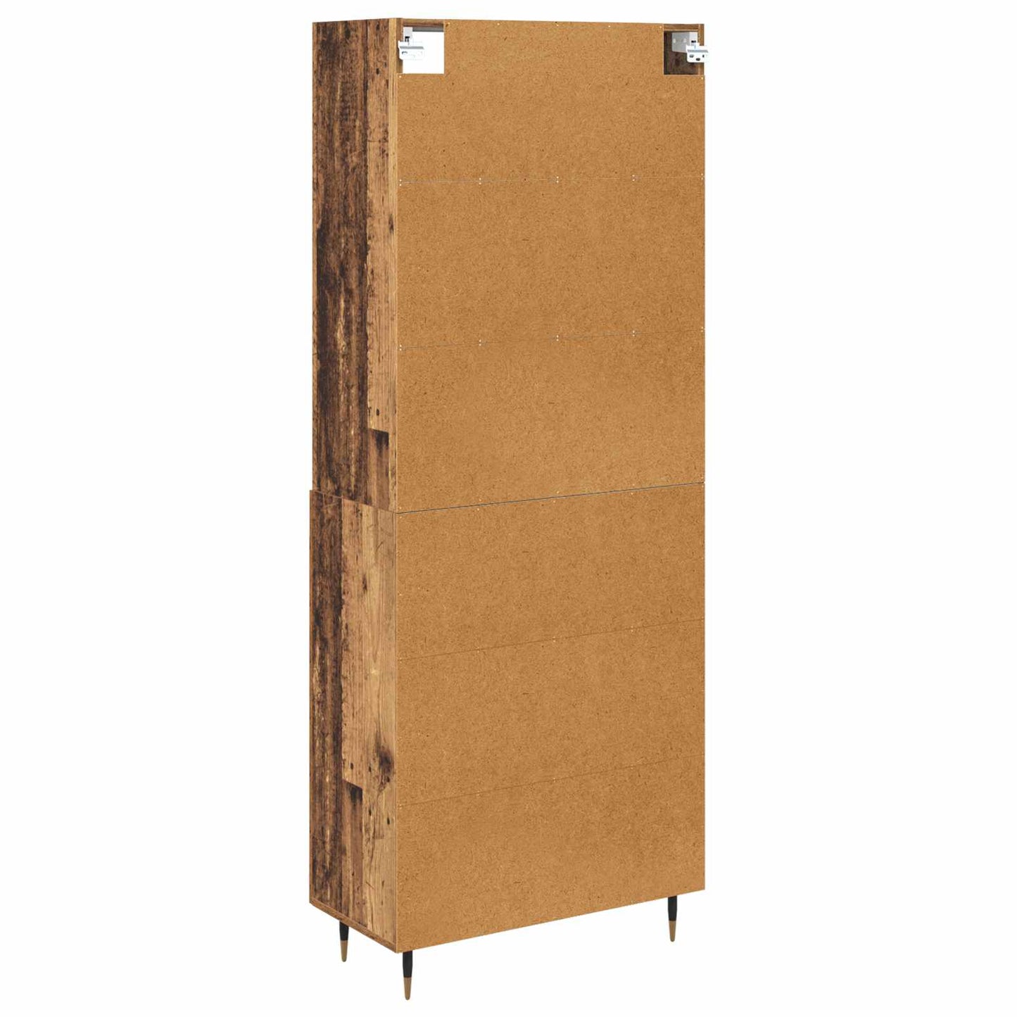 Vysoký Bufet Staré Dřevo 69,5 X 34 X 180 Cm Kompozitní Dřevo