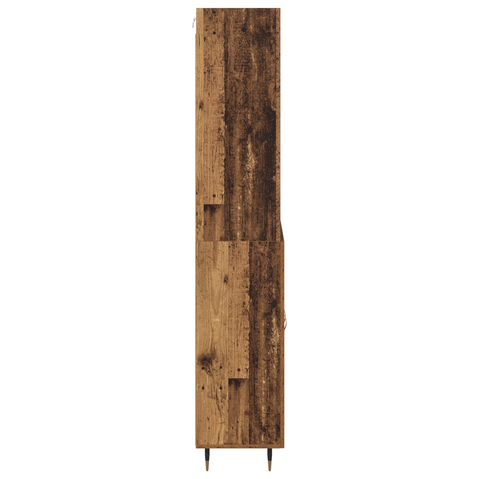Vysoký Bufet Staré Dřevo 69,5 X 34 X 180 Cm Kompozitní Dřevo