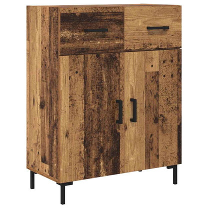 Vysoký Bufet Staré Dřevo 69,5 X 34 X 180 Cm Kompozitní Dřevo