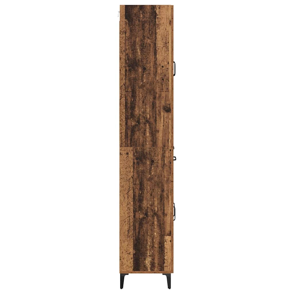 Vysoký Bufet 69,5 X 34 X 180 Cm Kompozitní Dřevo