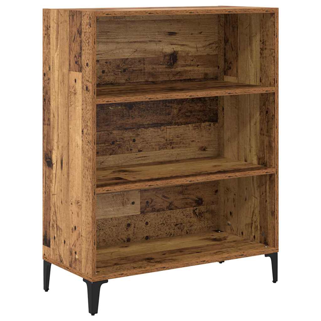 Vysoký Bufet Staré Dřevo 69,5 X 34 X 180 Cm Kompozitní Dřevo
