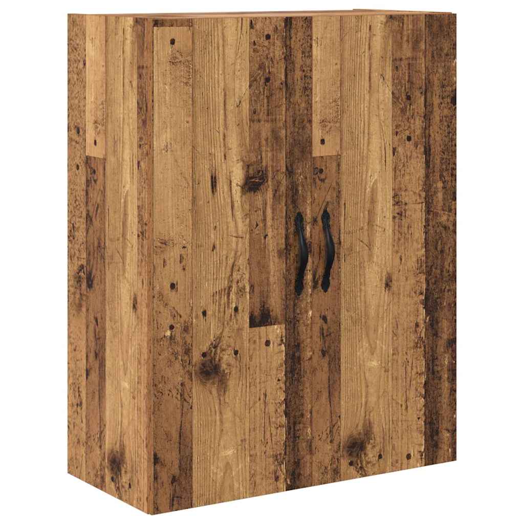 Vysoký Bufet 2 Ks Staré Dřevo 69,5 X 34 X 180 Cm