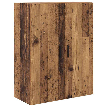 Vysoký Bufet 2 Ks Staré Dřevo 69,5 X 34 X 180 Cm