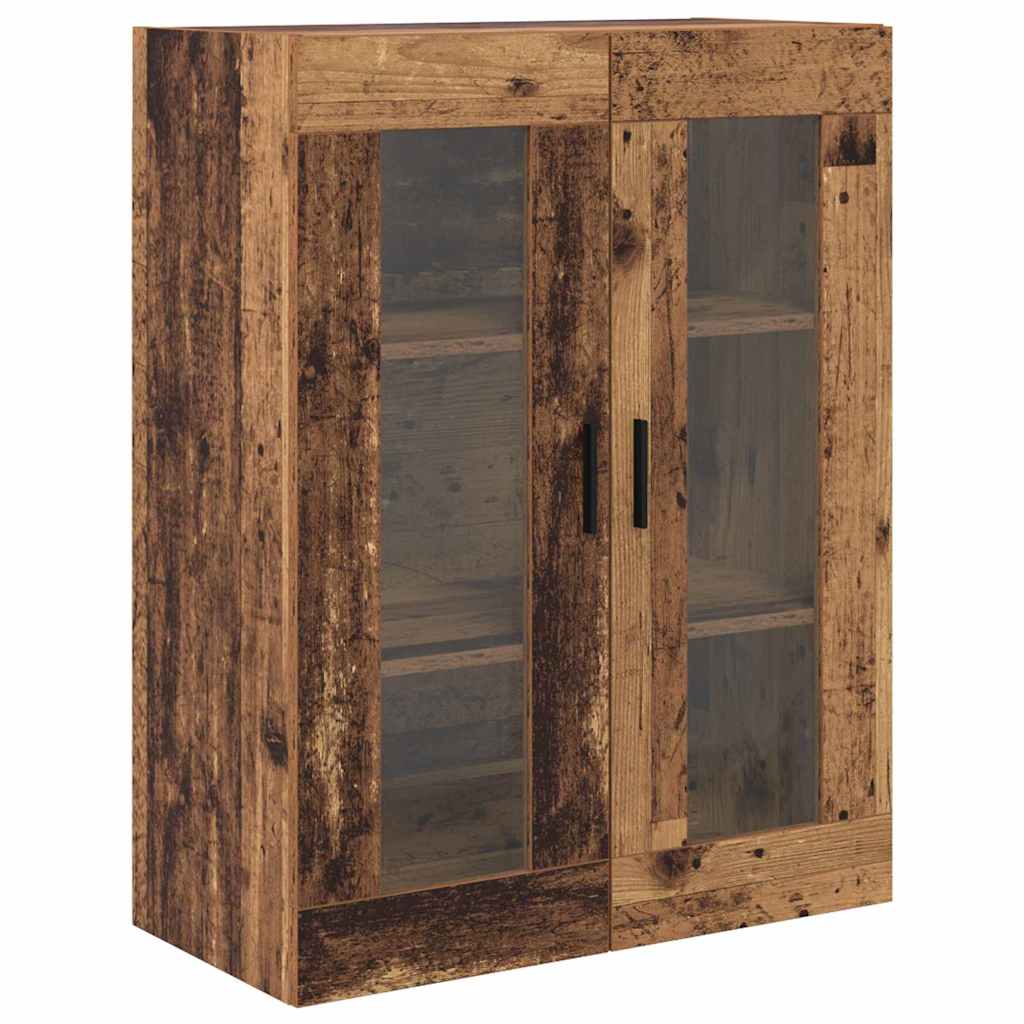 Vysoký Bufet 2 Ks Staré Dřevo 69,5 X 34 X 180 Cm