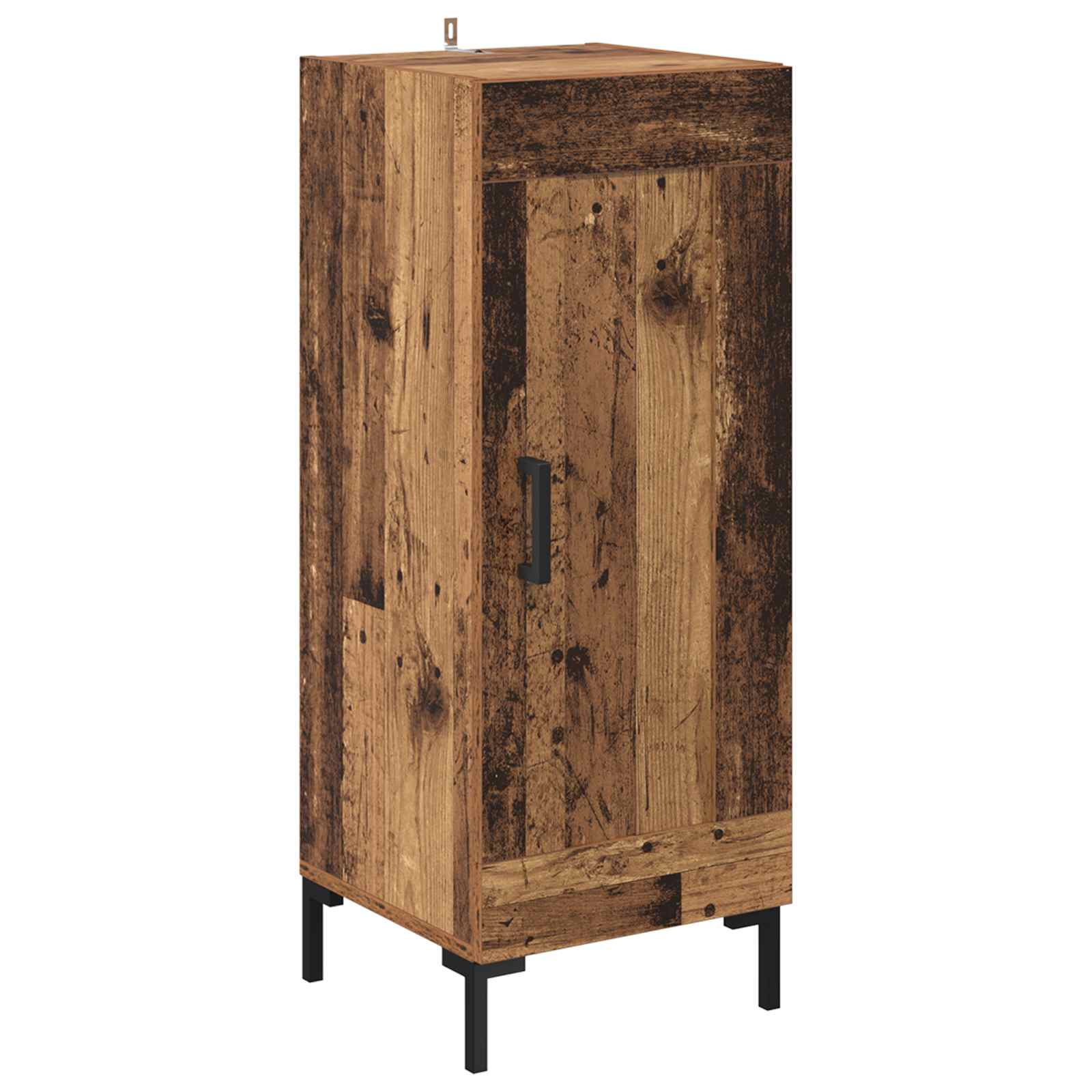 Vysoký Bufet Staré Dřevo 34,5 X 34 X 180 Cm Kompozitní Dřevo