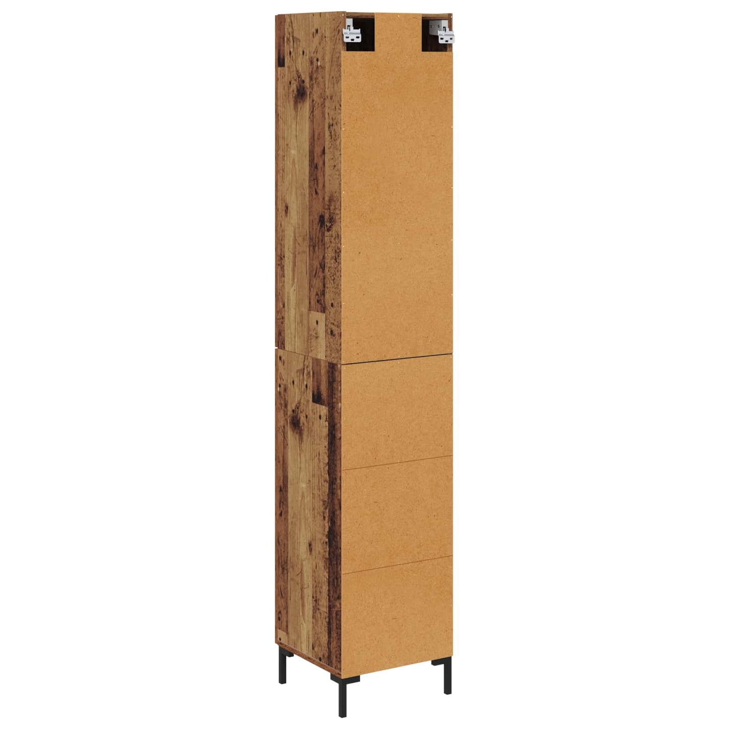 Vysoký Bufet Staré Dřevo 34,5 X 34 X 180 Cm Kompozitní Dřevo