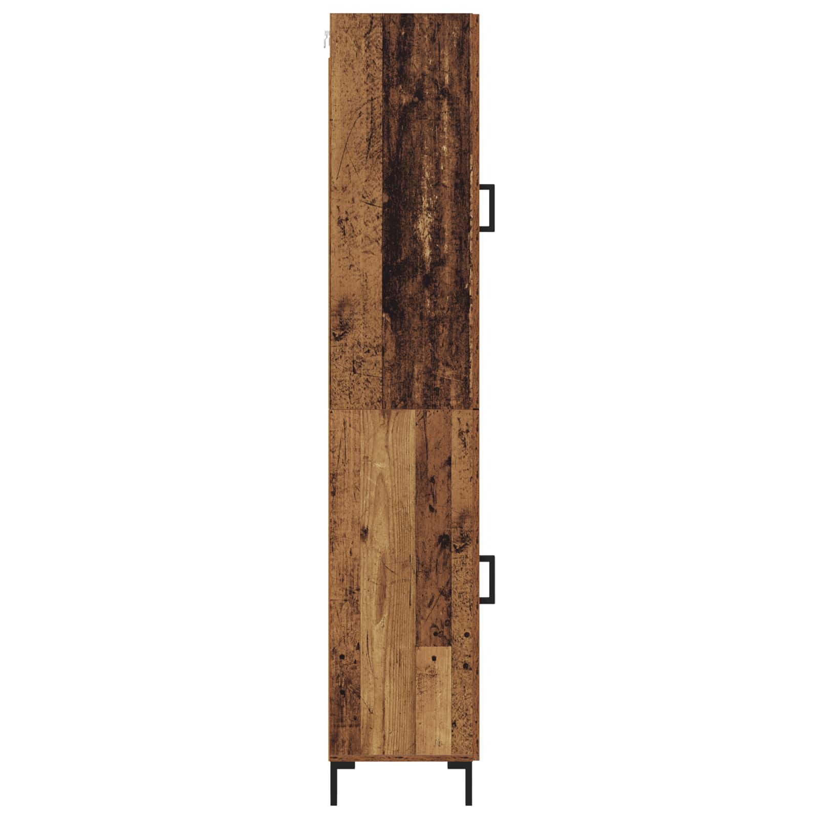 Vysoký Bufet Staré Dřevo 34,5 X 34 X 180 Cm Kompozitní Dřevo