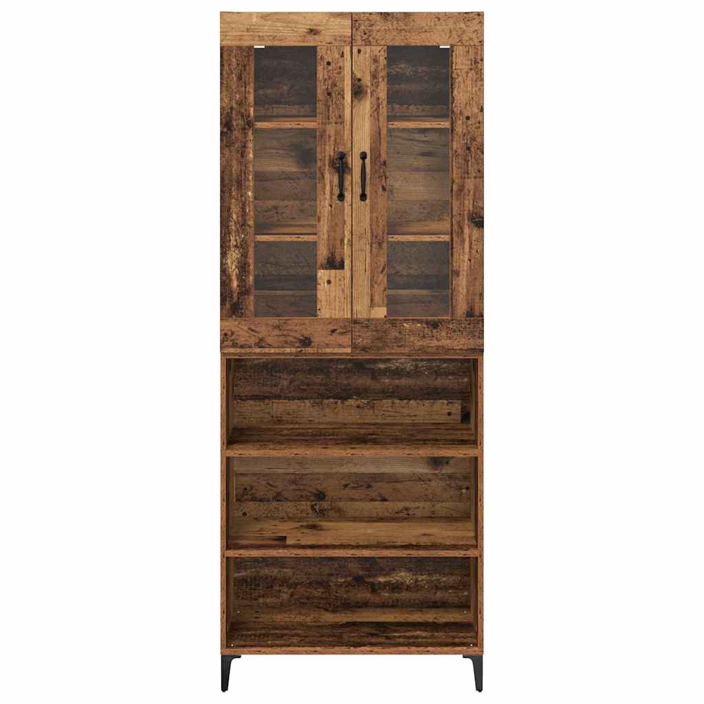 Vysoký Bufet 69,5 X 34 X 180 Cm Kompozitní Dřevo