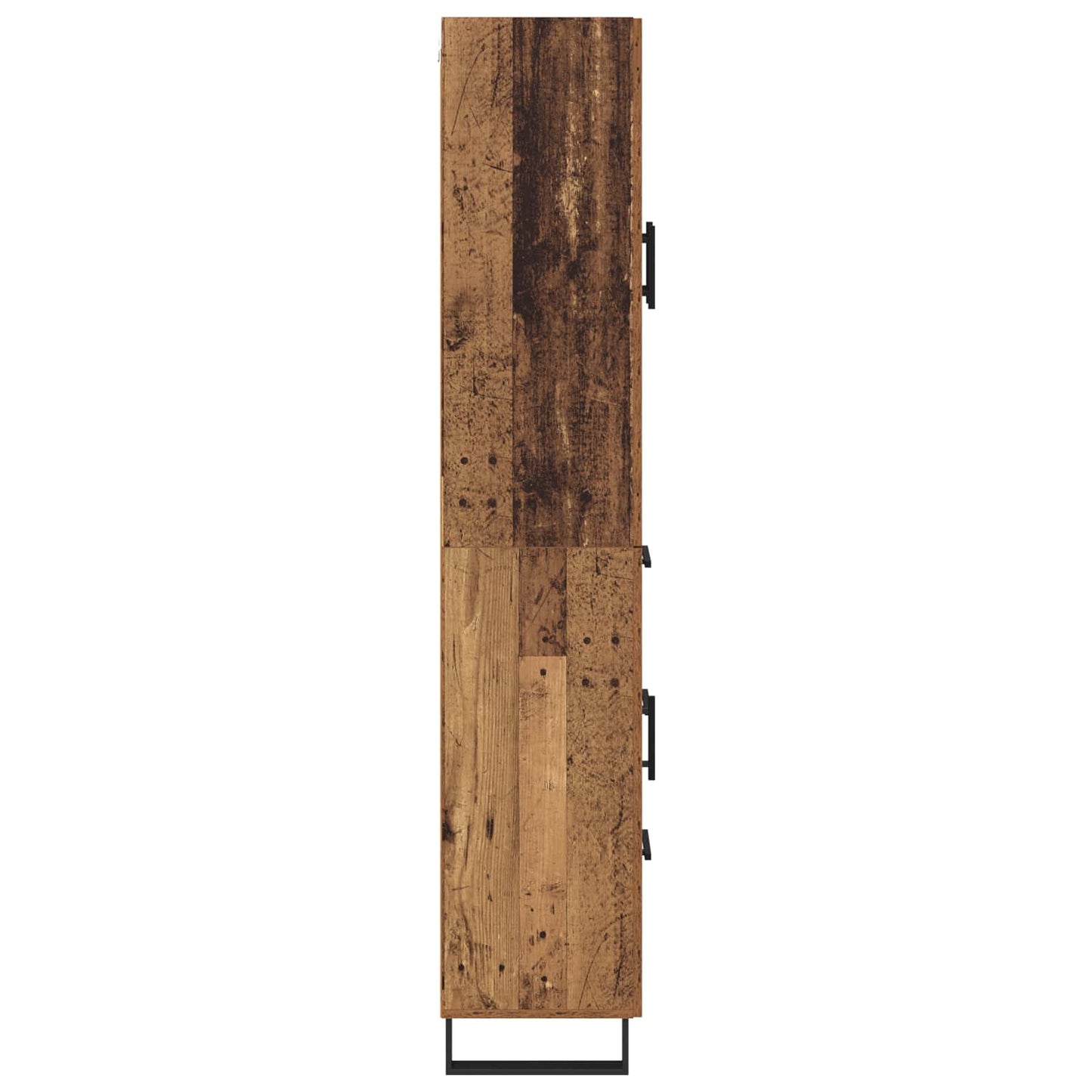 Vysoký Bufet 2 Ks Staré Dřevo 69,5 X 34 X 180 Cm