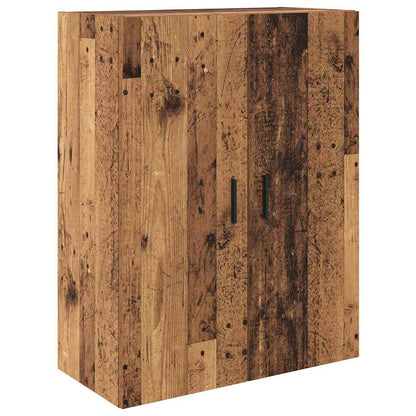 Vysoký Bufet 2 Ks Staré Dřevo 69,5 X 34 X 180 Cm