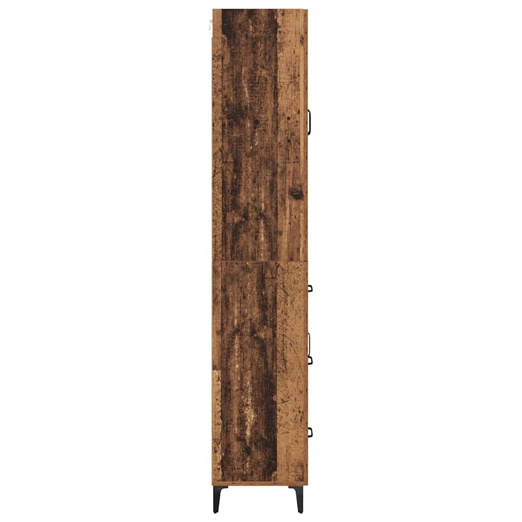 Vysoký Bufet 69,5 X 34 X 180 Cm Kompozitní Dřevo