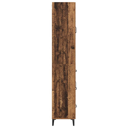 Vysoký Bufet 69,5 X 34 X 180 Cm Kompozitní Dřevo