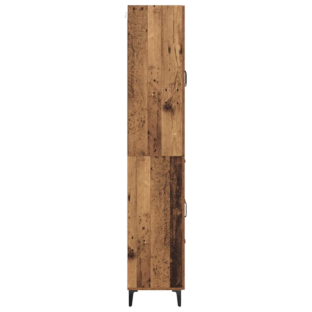 Vysoký Bufet 69,5 X 34 X 180 Cm Kompozitní Dřevo