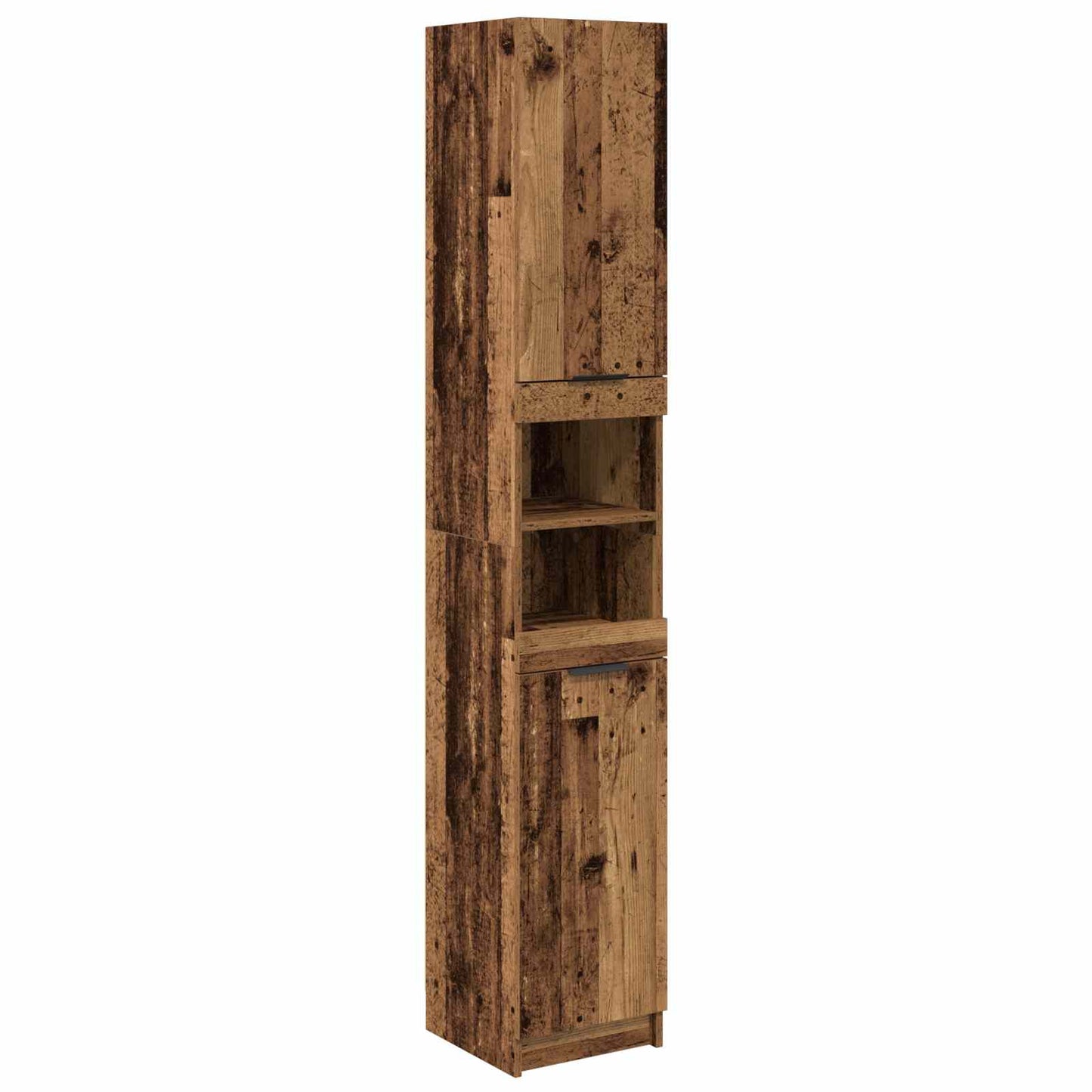 Sada Koupelnového Nábytku 4 Ks Staré Dřevo 64,5 X 33,5 X 59 Cm