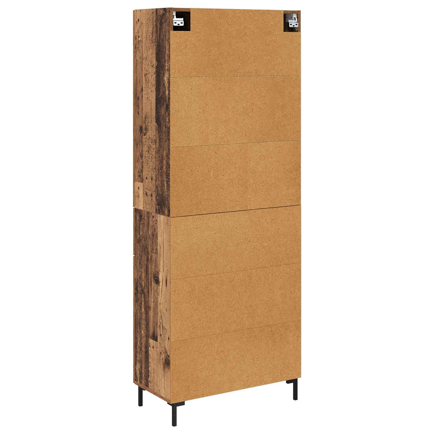 Vysoký Bufet Staré Dřevo 69,5 X 34 X 180 Cm Kompozitní Dřevo