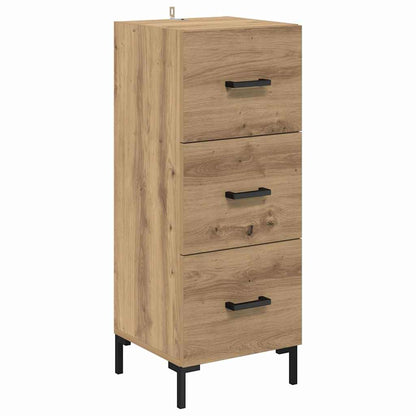 Vysoký Bufet Artisanový Dub 34,5 X 34 X 180 Cm Kompozitní Dřevo