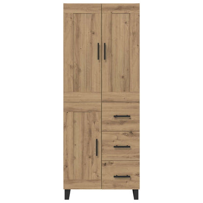 Vysoký Bufet 2 Ks Artisanový Dub 69,5 X 34 X 180 Cm