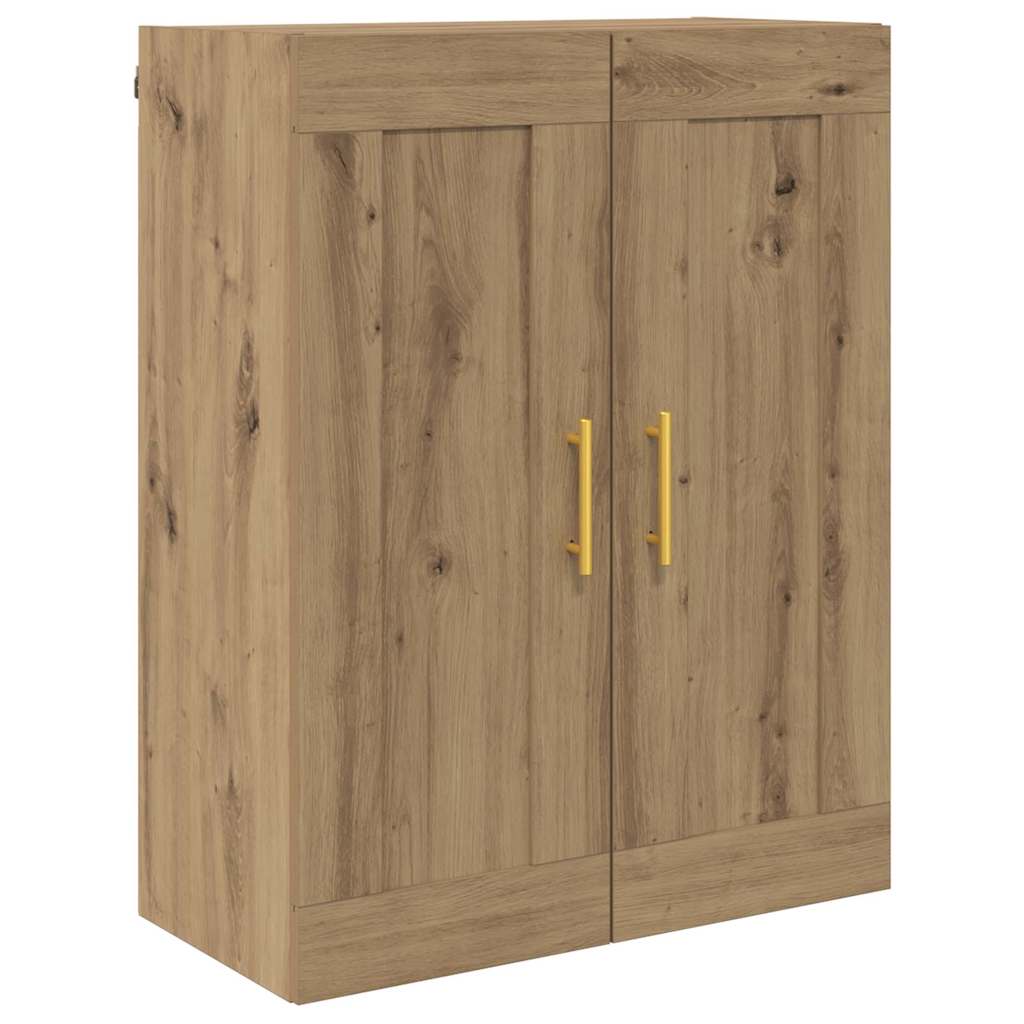 Vysoký Bufet Artisanový Dub 69,5 X 34 X 180 Cm Kompozitní Dřevo