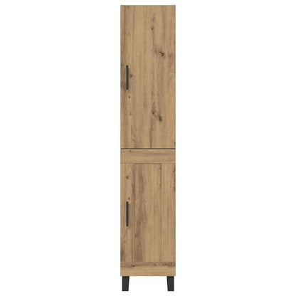 Vysoký Bufet Artisanový Dub 34,5 X 34 X 180 Cm Kompozitní Dřevo