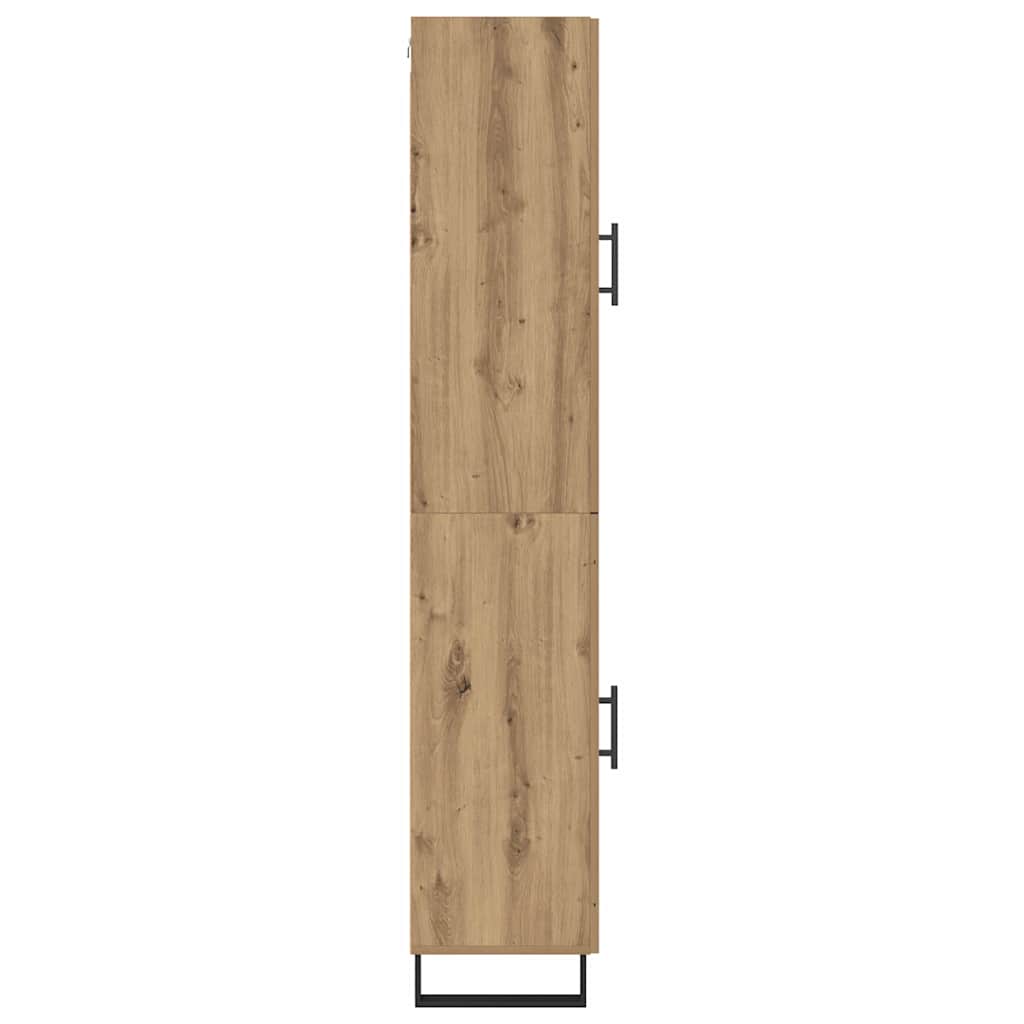 Vysoký Bufet Artisanový Dub 34,5 X 34 X 180 Cm Kompozitní Dřevo