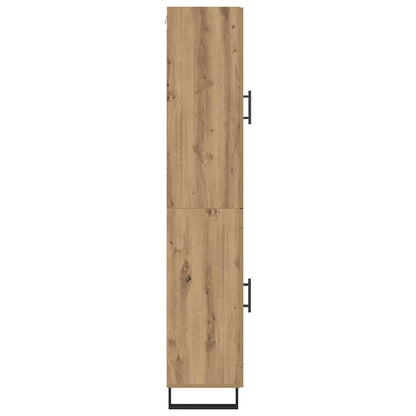 Vysoký Bufet Artisanový Dub 34,5 X 34 X 180 Cm Kompozitní Dřevo