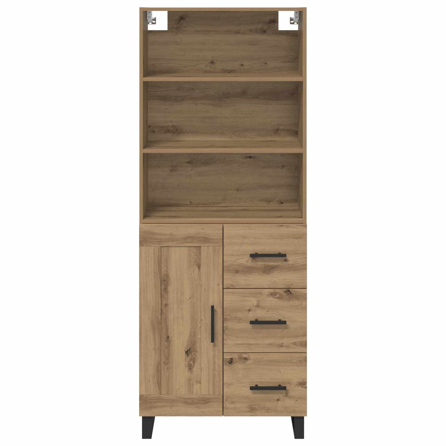 Vysoký Bufet 2 Ks Artisanový Dub 69,5 X 34 X 180 Cm