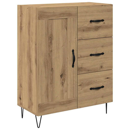 Vysoký Bufet 2 Ks Artisanový Dub 69,5 X 34 X 180 Cm
