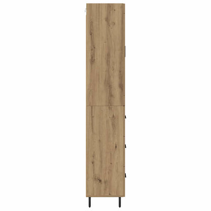 Vysoký Bufet 2 Ks Artisanový Dub 69,5 X 34 X 180 Cm