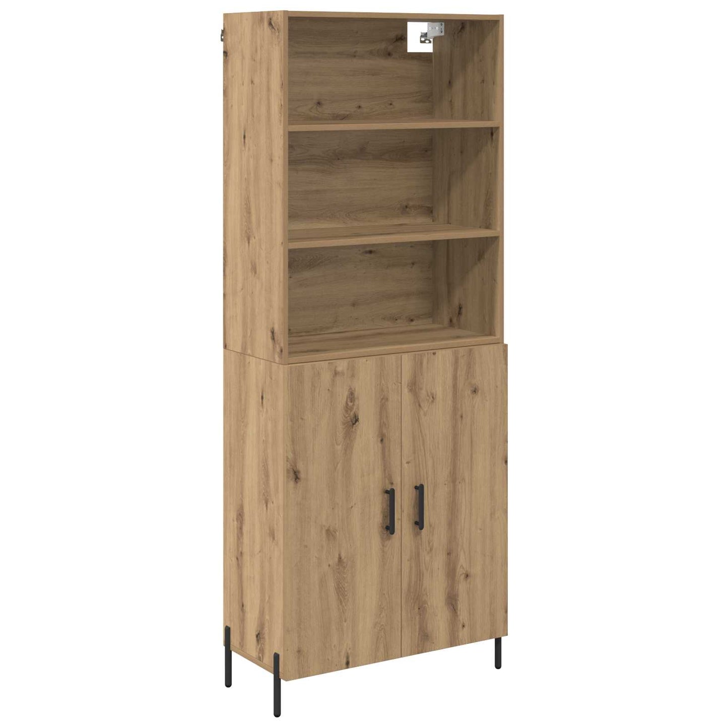 Vysoký Bufet Artisanový Dub 69,5 X 32,5 X 180 Cm